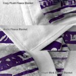 custom kansas state wildcats floral stripes purple white blanket best selling