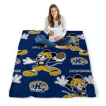 custom kent state golden flashes mickey navy blue blanket best selling