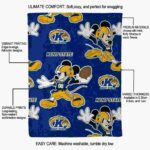 custom kent state golden flashes mickey navy blue blanket best selling