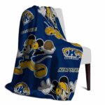 custom kent state golden flashes mickey navy blue blanket best selling