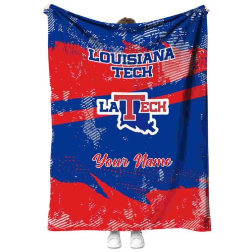 custom la tech grunge streaks blue blanket best selling