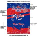 custom la tech grunge streaks blue blanket best selling