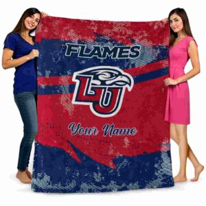 custom liberty flames grunge streaks red blanket fashion forward