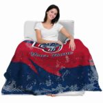 custom liberty flames grunge streaks red blanket latest model