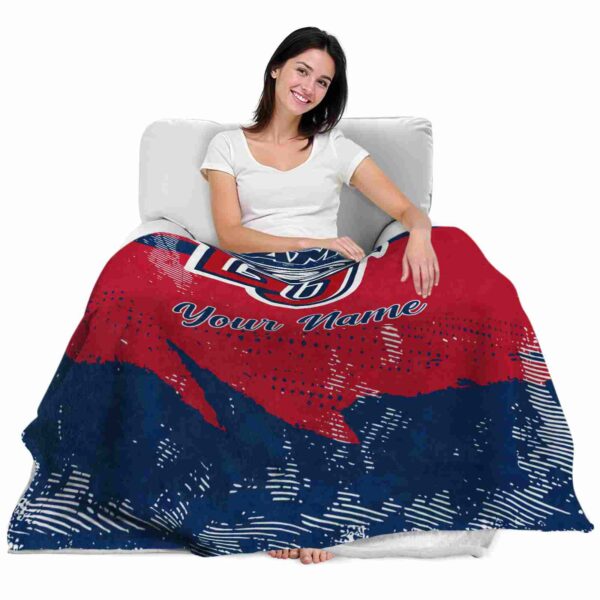 custom liberty flames grunge streaks red blanket latest model