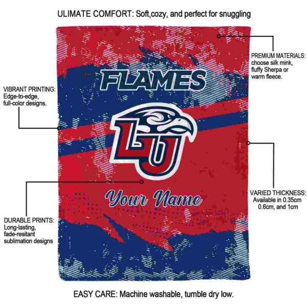 custom liberty flames grunge streaks red blanket new arrival