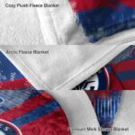 custom los angeles clippers grunge streaks red blanket best selling
