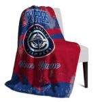 custom los angeles clippers grunge streaks red blanket best selling