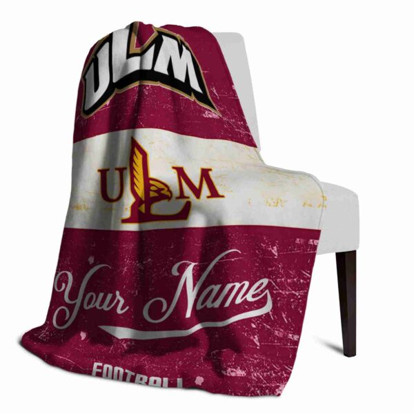custom louisiana monroe warhawks grunge texture red white blanket top rated