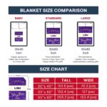custom lsu tigers grunge texture purple white blanket best selling