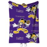 custom lsu tigers mickey purple blanket best selling