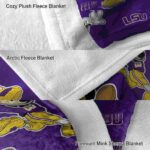 custom lsu tigers mickey purple blanket best selling