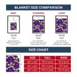 custom lsu tigers mickey purple blanket best selling