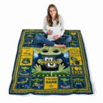 custom marquette golden eagles baby yoda blue blanket best selling