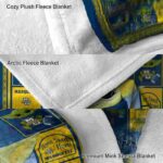custom marquette golden eagles baby yoda blue blanket best selling