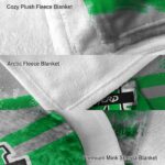 custom marshall thundering herd grunge streaks green blanket best selling