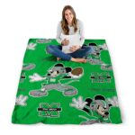 custom marshall thundering herd mickey green blanket high quality