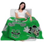 custom marshall thundering herd mickey green blanket latest model