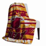 custom miami heat floral stripes red white blanket top rated