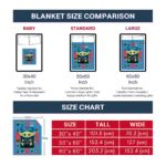 custom miami marlins baby yoda blue blanket trendy