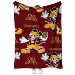 custom minnesota golden gophers mickey maroon blanket best selling