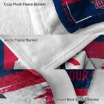 custom minnesota twins paint strokes navy white blanket best selling