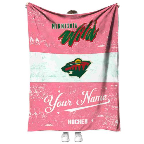 custom minnesota wild grunge texture red white blanket best selling