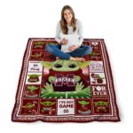 custom mississippi state bulldogs baby yoda maroon blanket best selling