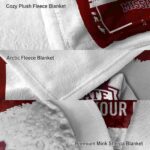 custom mississippi state bulldogs paint strokes maroon white blanket premium grade