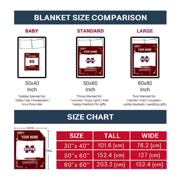 custom mississippi state bulldogs paint strokes maroon white blanket trendy