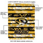 custom missouri tigers floral stripes black white blanket new arrival
