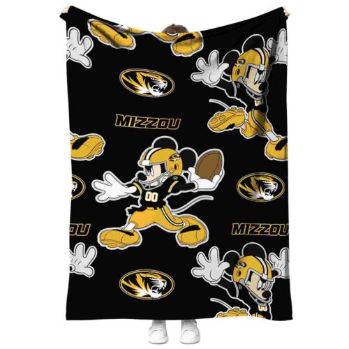 custom missouri tigers mickey black blanket best selling