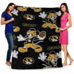 custom missouri tigers mickey black blanket best selling