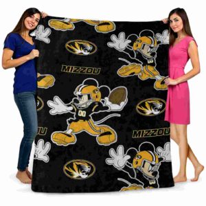 custom missouri tigers mickey black blanket fashion forward