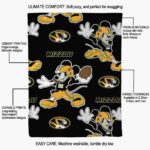 custom missouri tigers mickey black blanket best selling