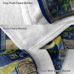 custom navy midshipmen baby yoda blue blanket best selling