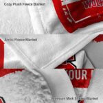 custom nc state wolfpack paint strokes red white blanket best selling