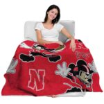 custom nebraska cornhuskers mickey red blanket latest model