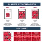 custom nebraska cornhuskers mickey red blanket trendy