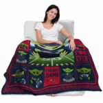 custom new england patriots baby yoda blue blanket latest model