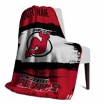 custom new jersey devils paint strokes red white blanket best selling