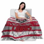 custom new mexico lobos floral stripes red white blanket latest model
