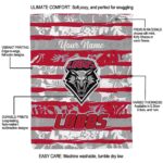 custom new mexico lobos floral stripes red white blanket new arrival
