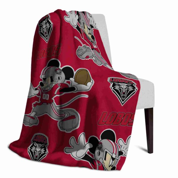 custom new mexico lobos mickey red blanket top rated