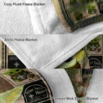 custom new orleans saints baby yoda gold blanket premium grade