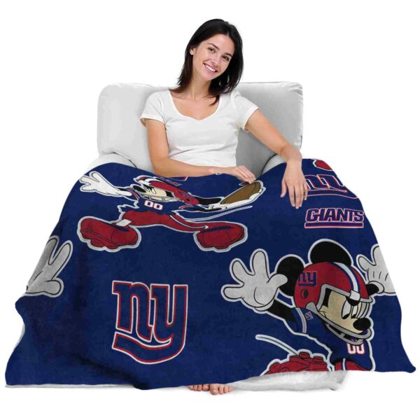 custom new york giants mickey blue blanket latest model