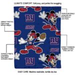 custom new york giants mickey blue blanket new arrival