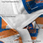 custom new york islanders paint strokes blue white blanket best selling