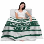 custom new york jets floral stripes green white blanket best selling