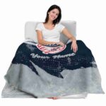custom new york yankees grunge streaks navy blanket latest model